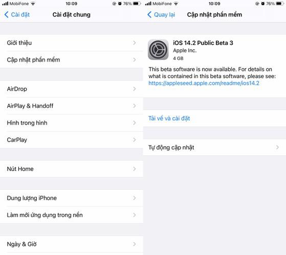 Apple chính thức phát hành iOS 14.1 và iOS 14.2 beta 3
