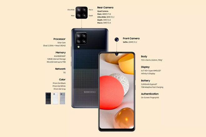 Galaxy A42 5G ra mắt, giá 10,5 triệu đồng