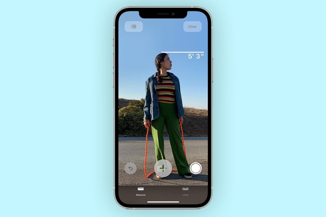 iPhone đã có thể đo chiều cao người